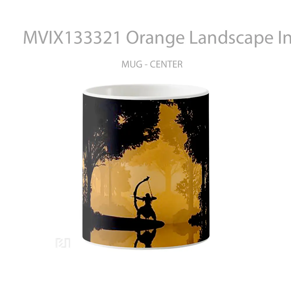 Mug Orange Landscape In Elden Ring Gelas Pemandangan Alam