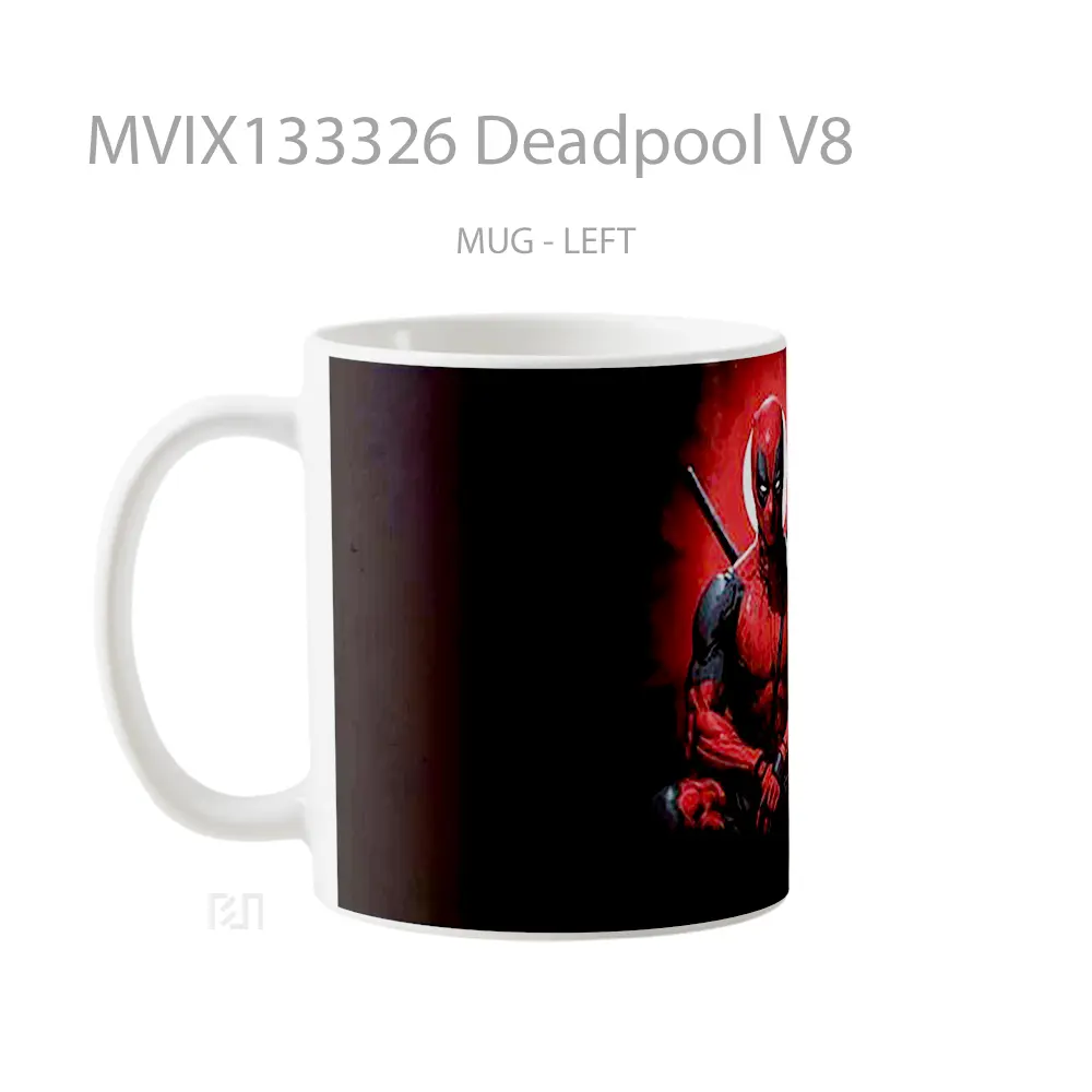 Mug Deadpool V8 Gelas Superhero - All-side / Desain