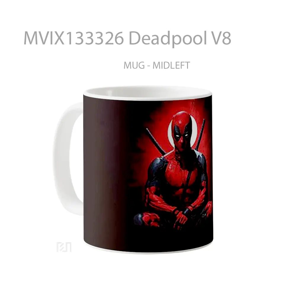 Mug Deadpool V8 Gelas Superhero - All-side / Desain