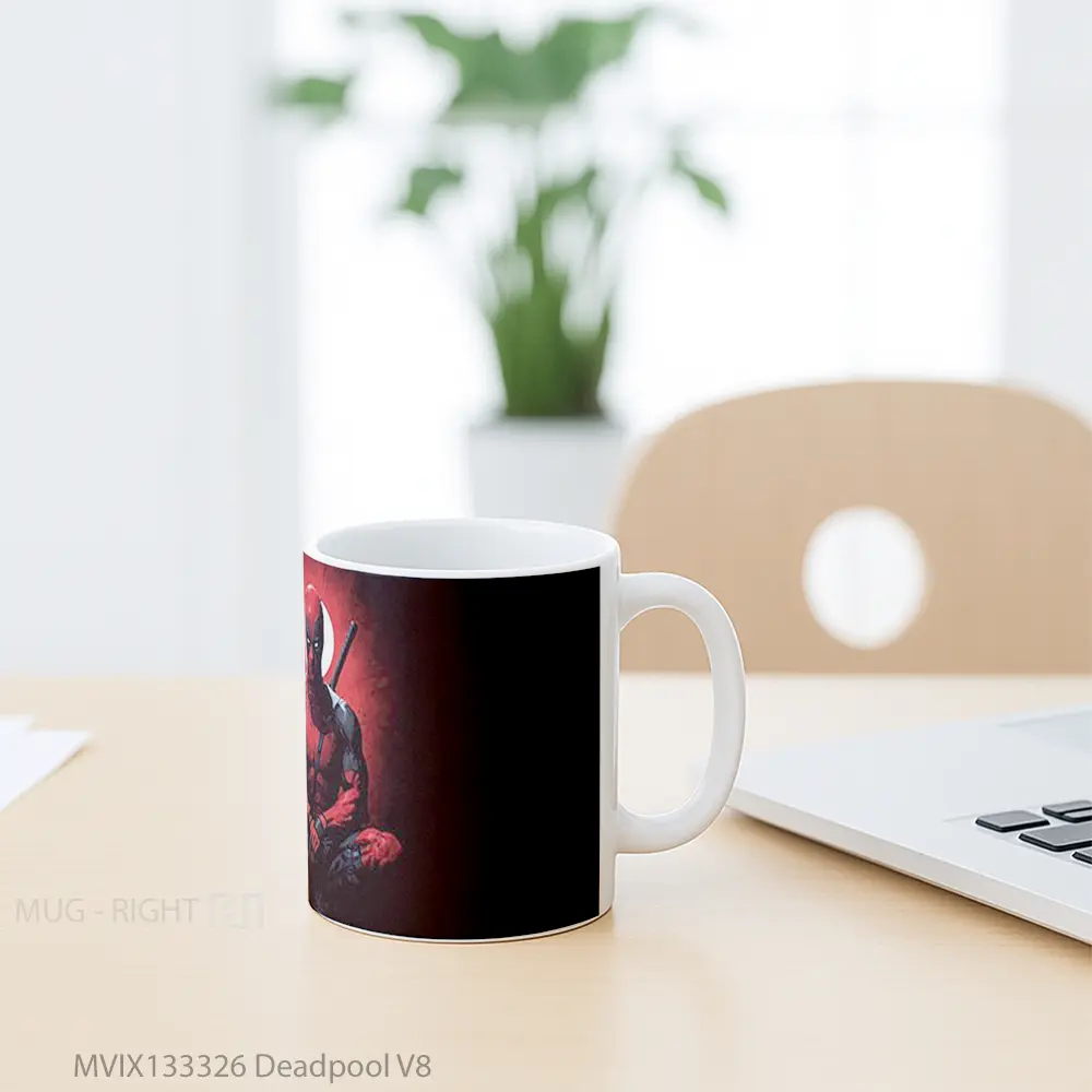 Mug Deadpool V8 Gelas Superhero - All-side / Desain