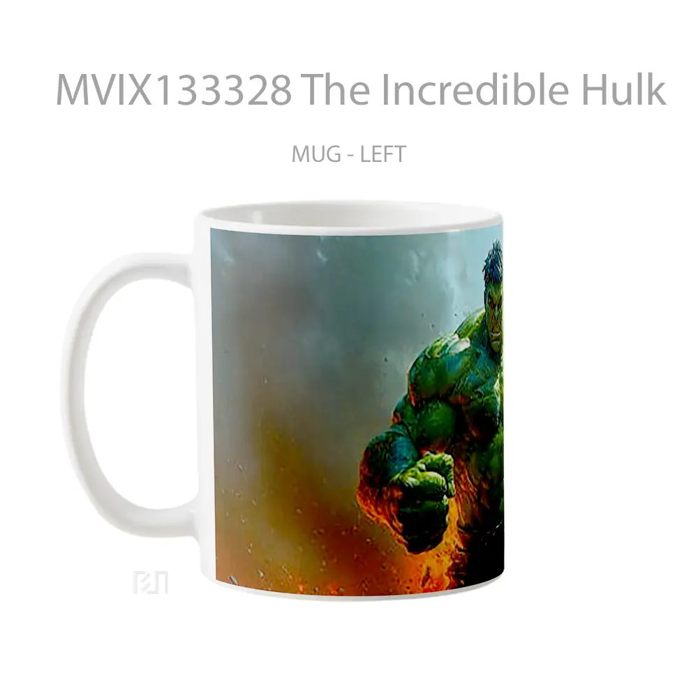 Mug The Incredible Hulk Gelas Superhero - All-side / Desain