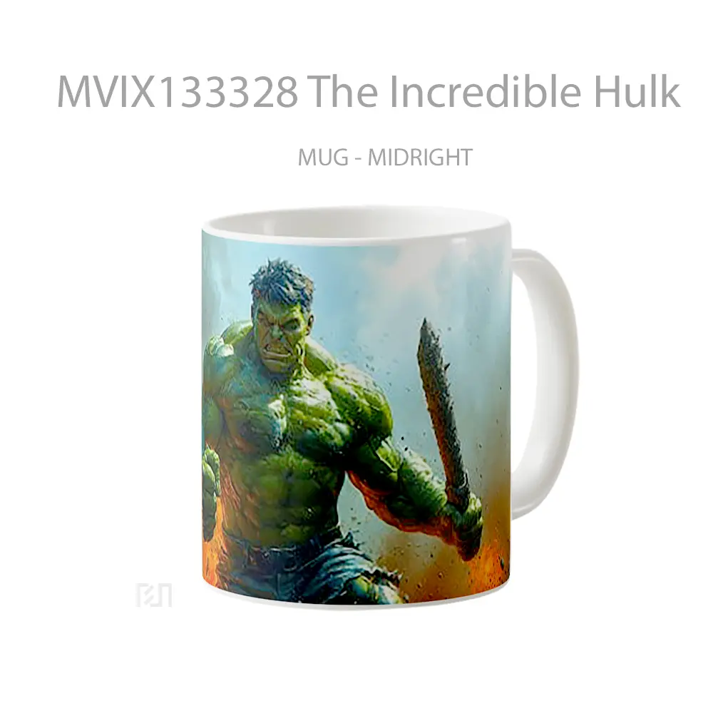 Mug The Incredible Hulk Gelas Superhero - All-side / Desain