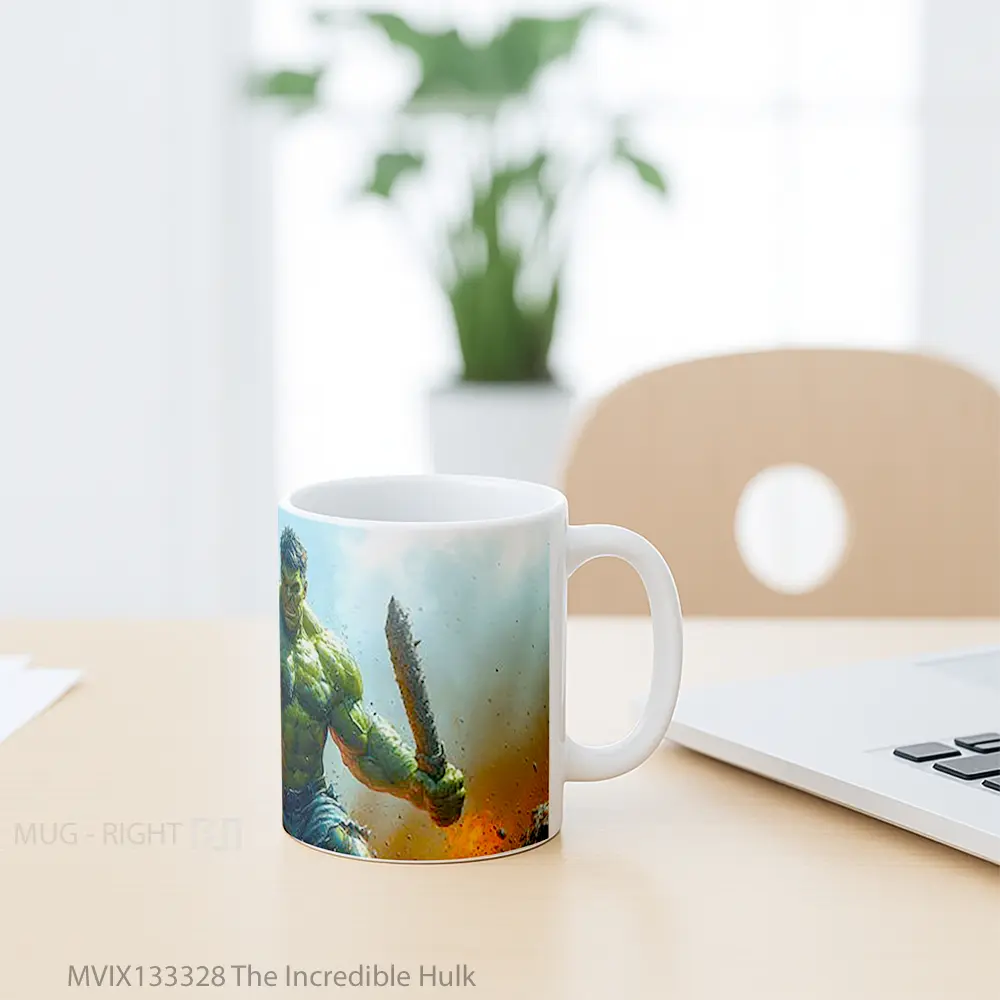 Mug The Incredible Hulk Gelas Superhero - All-side / Desain