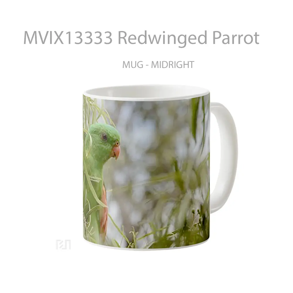 Mug Redwinged Parrot Gelas Keramik Unik - All-side / Desain