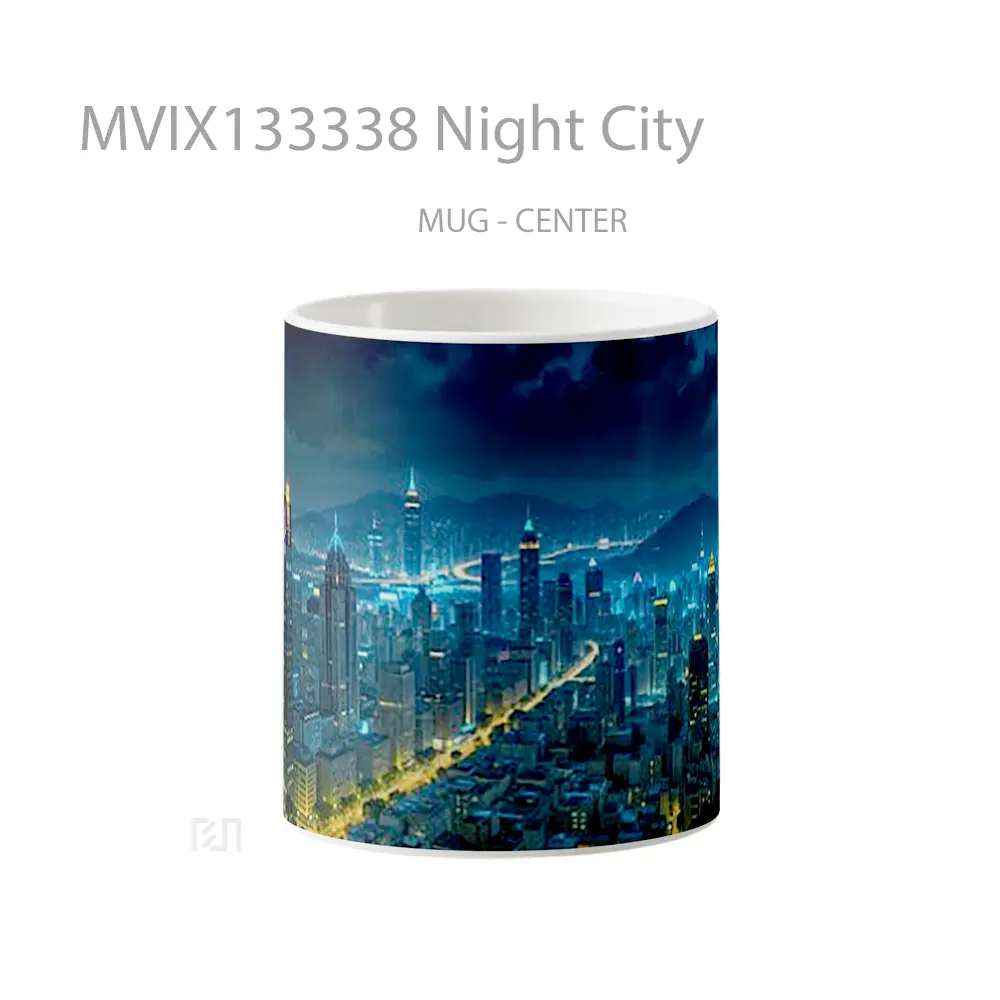 Mug Night City Gelas Keramik Unik
