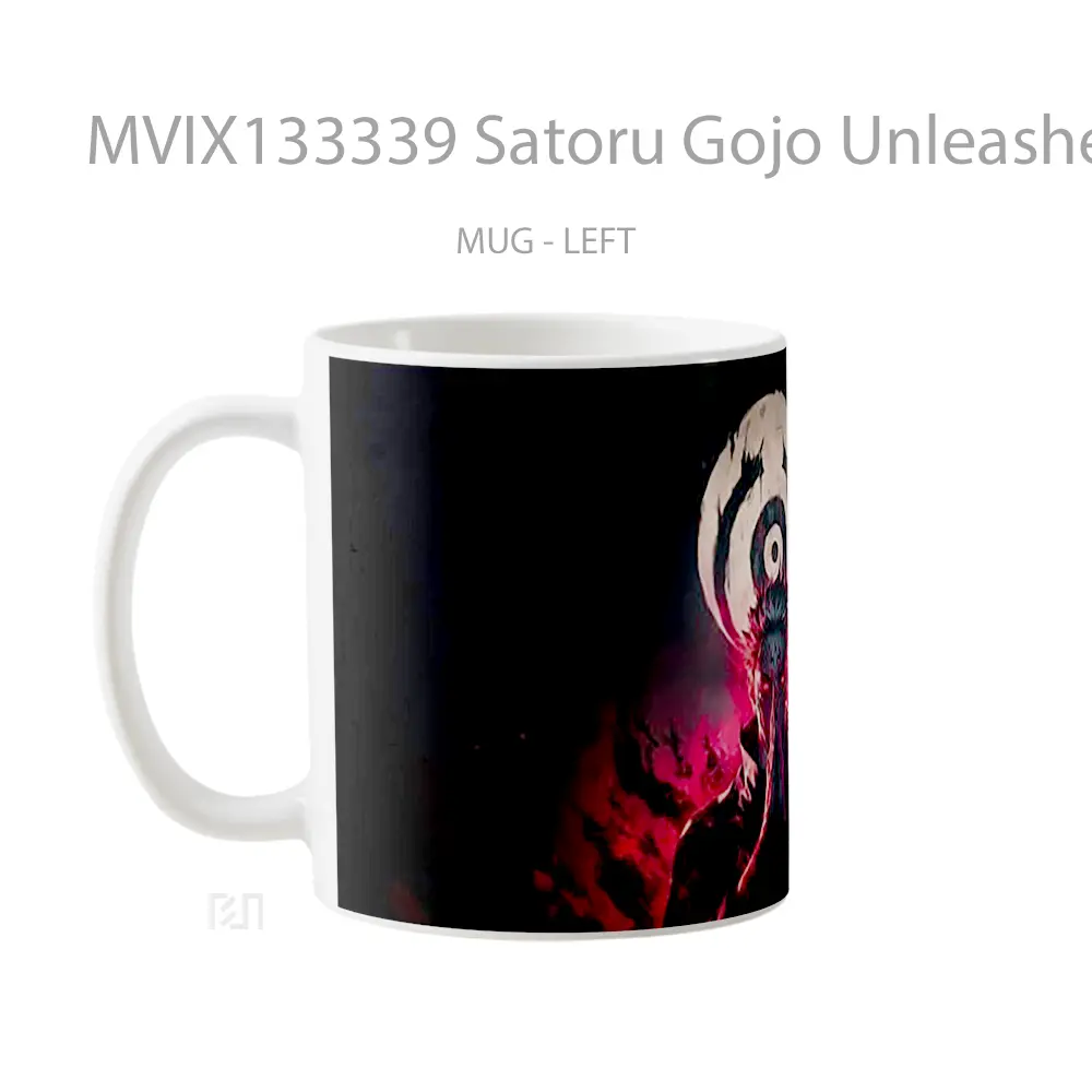 Mug Satoru Gojo Unleashed Power Of The Six Eyes From Jjk Gelas Keramik Unik - All-side / Desain