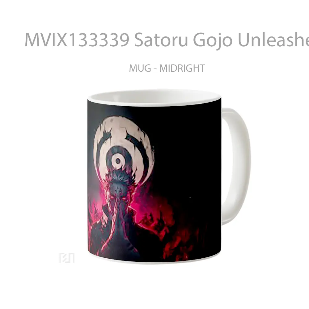 Mug Satoru Gojo Unleashed Power Of The Six Eyes From Jjk Gelas Keramik Unik - All-side / Desain