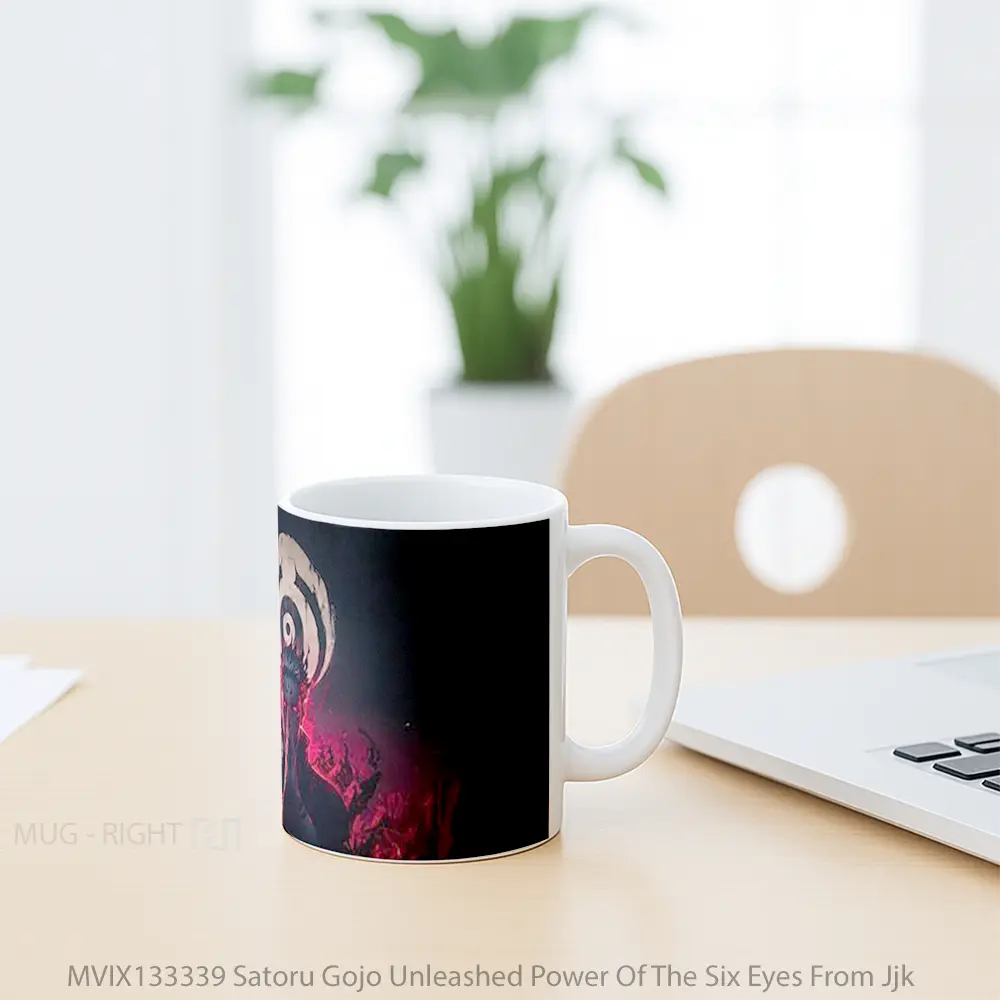 Mug Satoru Gojo Unleashed Power Of The Six Eyes From Jjk Gelas Keramik Unik - All-side / Desain