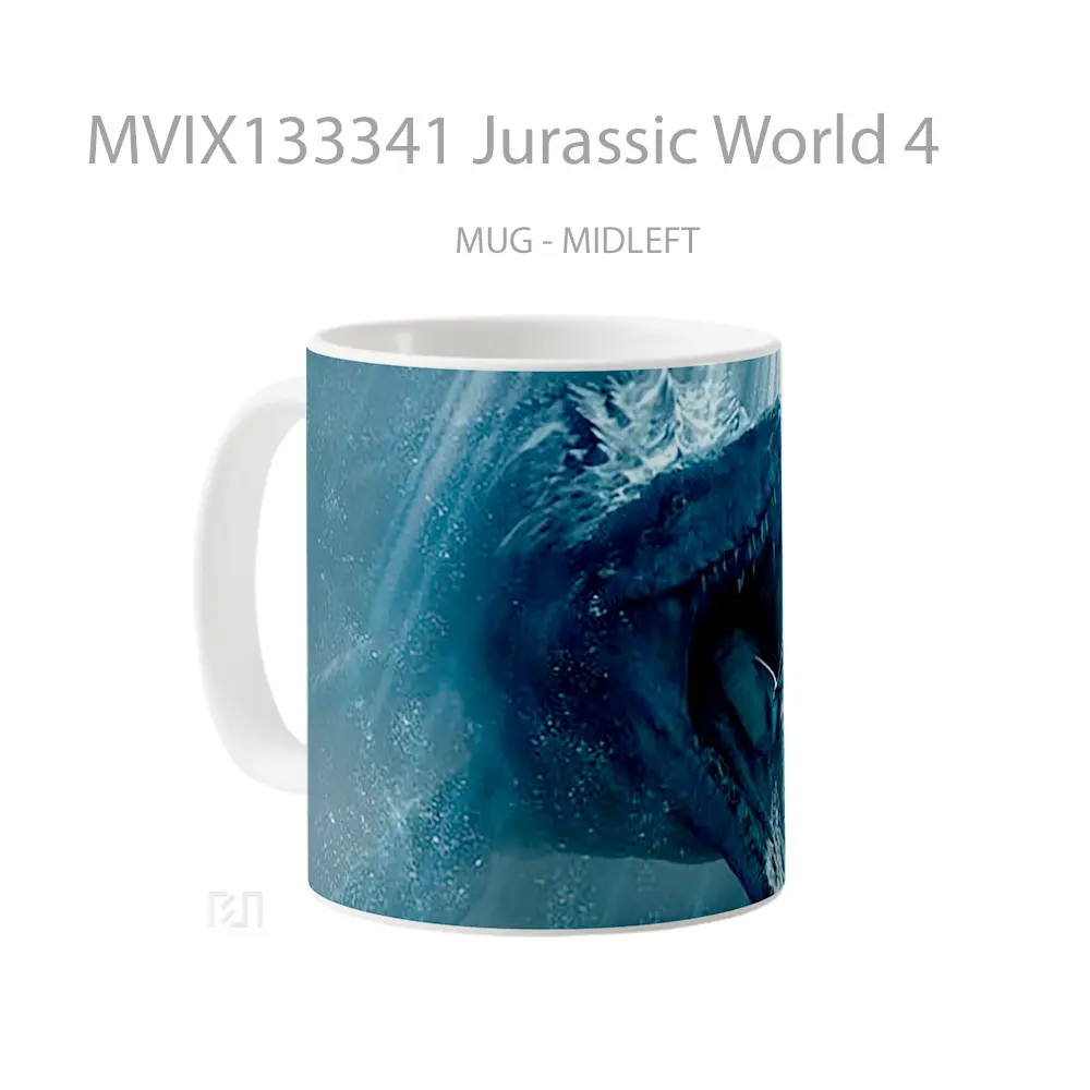 Mug Jurassic World 4 Gelas Film - All-side / Desain