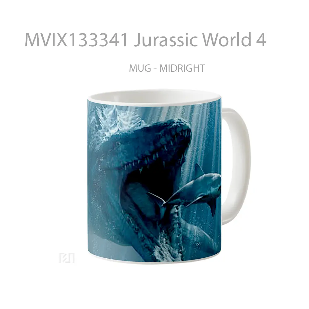 Mug Jurassic World 4 Gelas Film - All-side / Desain