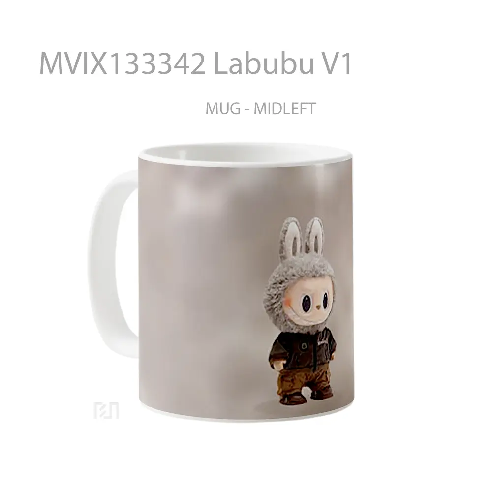 Mug Labubu V1 Gelas Keramik Unik - All-side / Desain