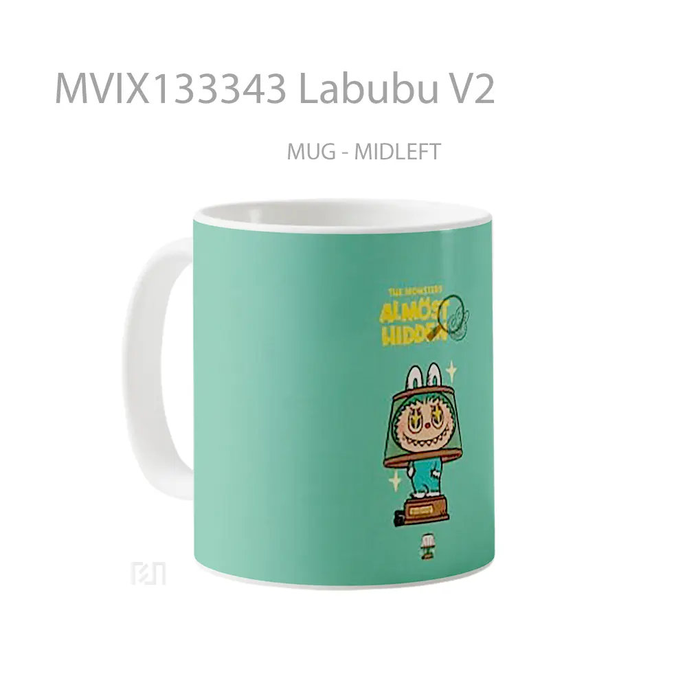 Mug Labubu V2 Gelas Keramik Unik - All-side / Desain