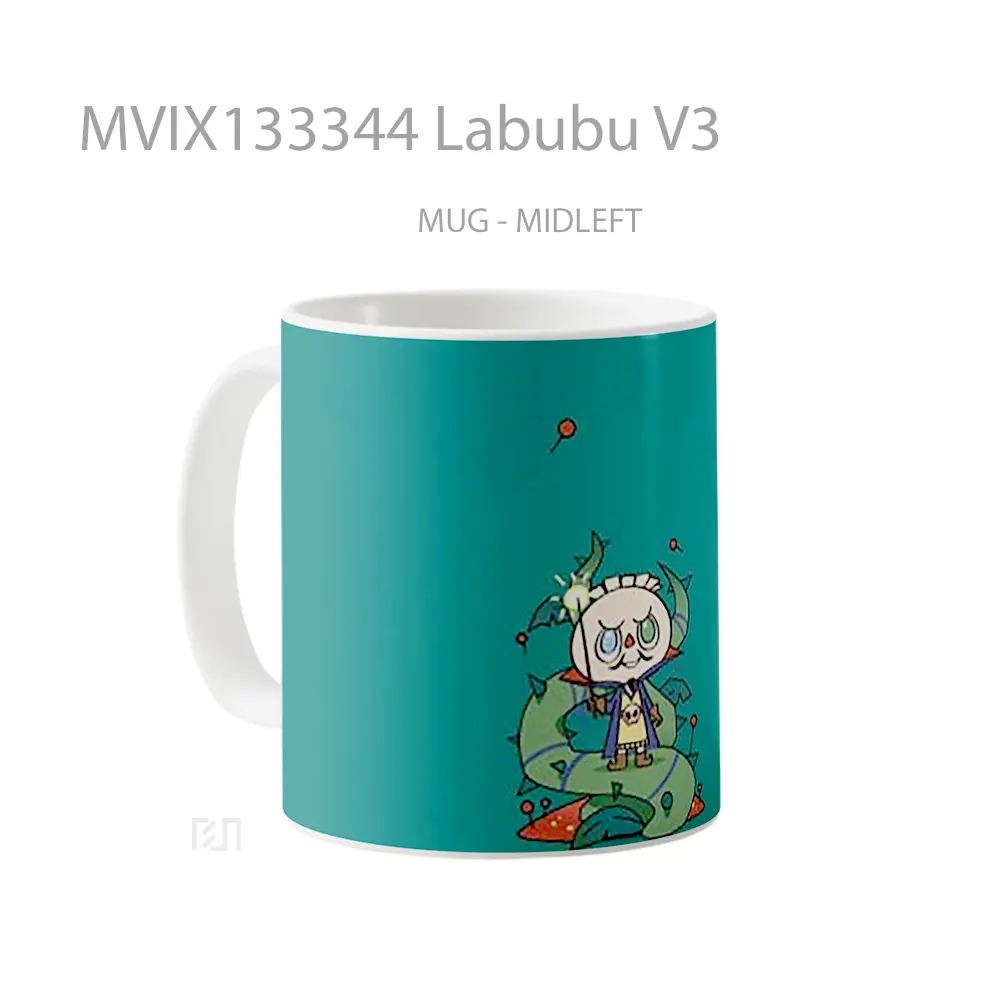 Mug Labubu V3 Gelas Keramik Unik - All-side / Desain