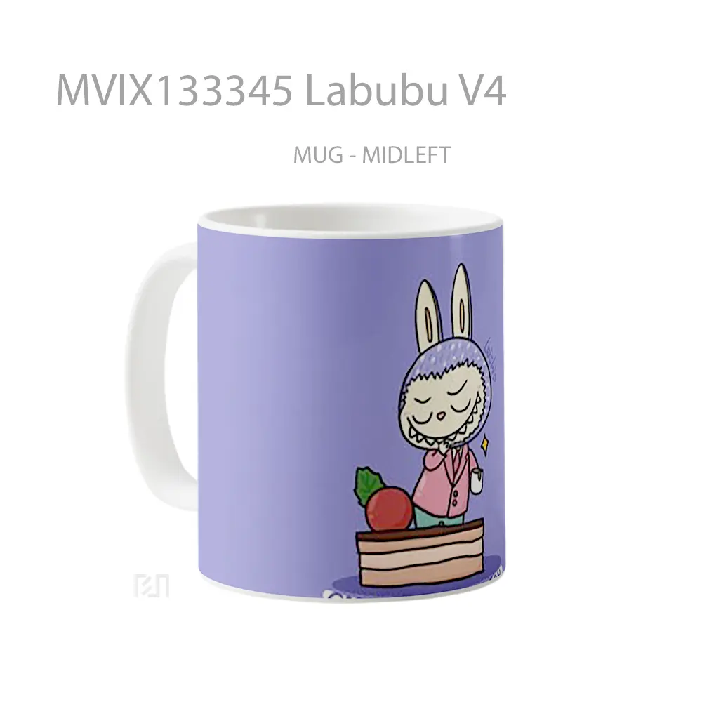 Mug Labubu V4 Gelas Keramik Unik - All-side / Desain