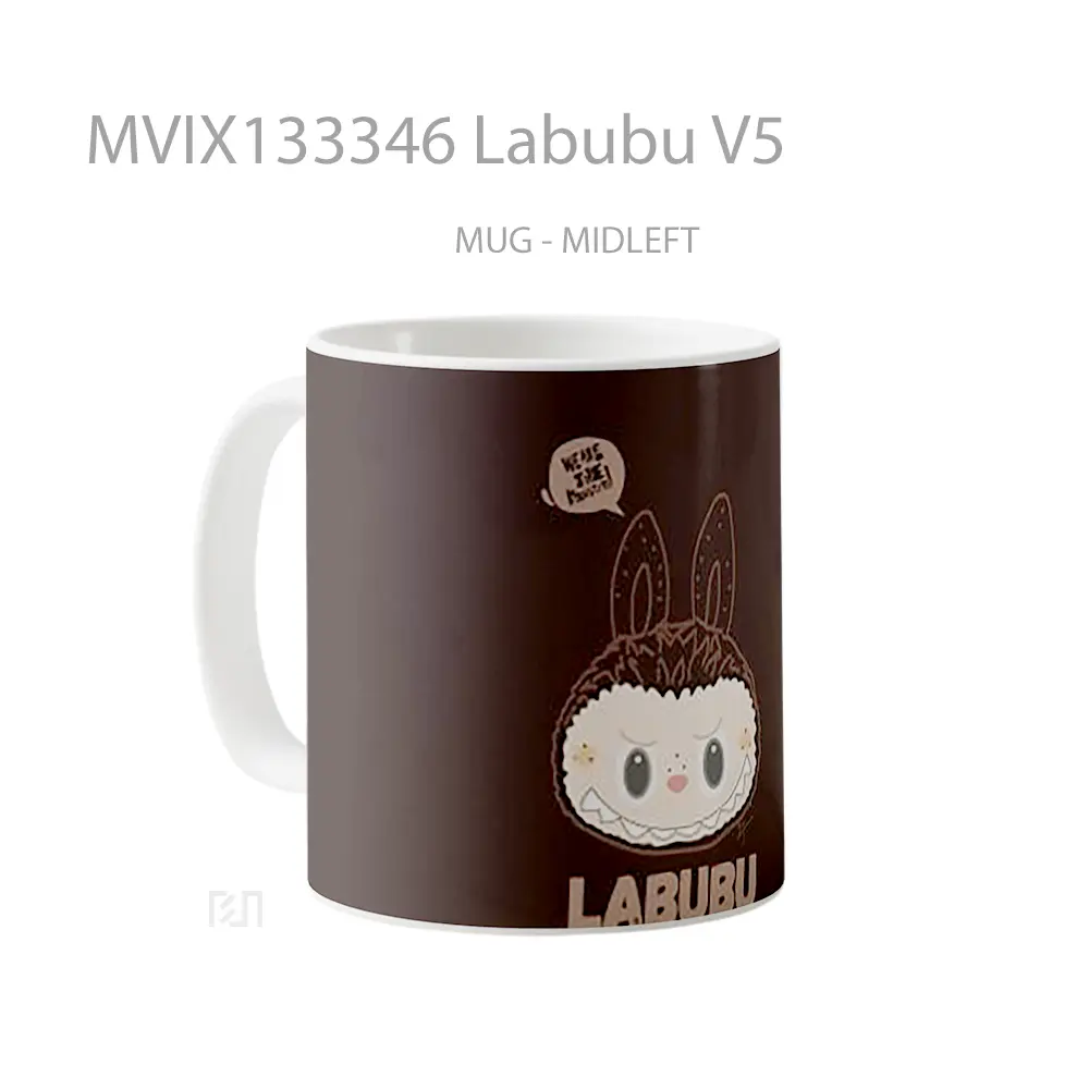 Mug Labubu V5 Gelas Keramik Unik - All-side / Desain