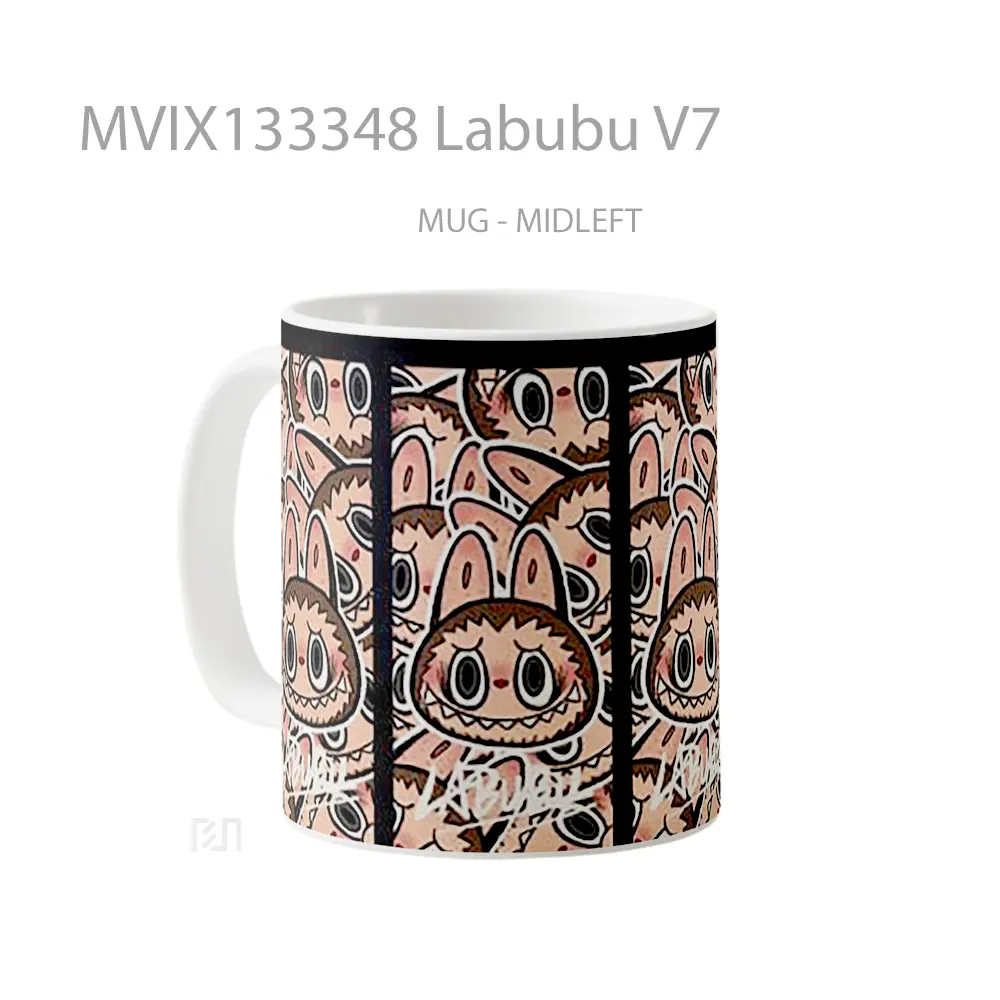 Mug Labubu V7 Gelas Keramik Unik - All-side / Desain