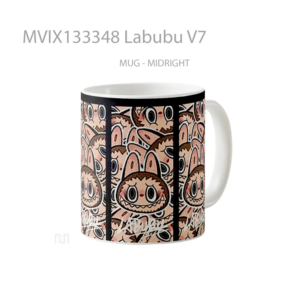 Mug Labubu V7 Gelas Keramik Unik - All-side / Desain