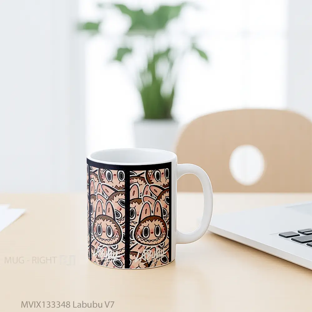 Mug Labubu V7 Gelas Keramik Unik - All-side / Desain
