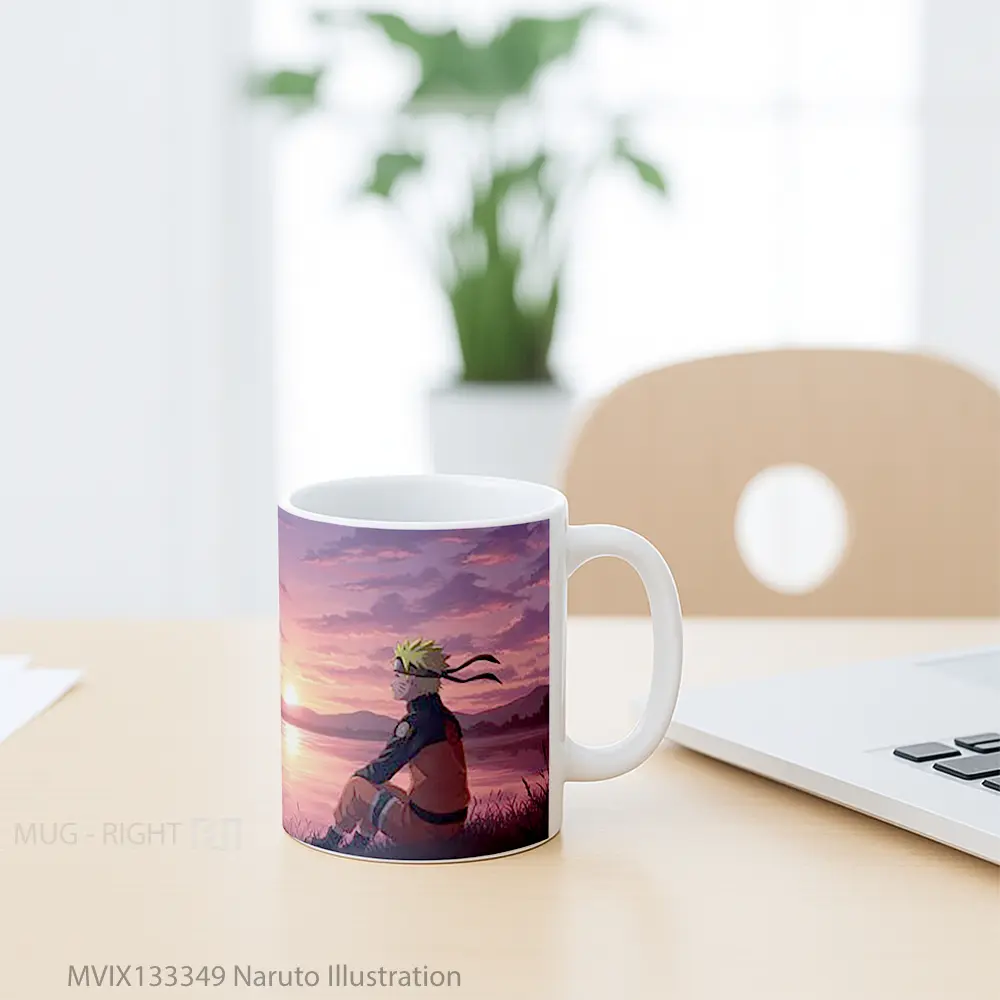 Mug Naruto Illustration Cangkir Anime - All-side / Desain