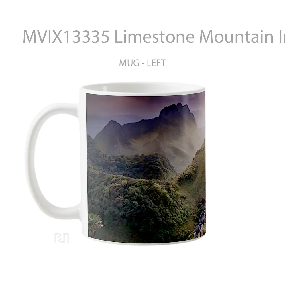 Mug Limestone Mountain In Thailand Gelas Pemandangan Alam - All-side / Desain