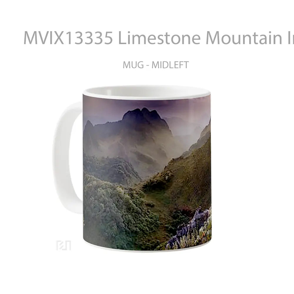 Mug Limestone Mountain In Thailand Gelas Pemandangan Alam - All-side / Desain