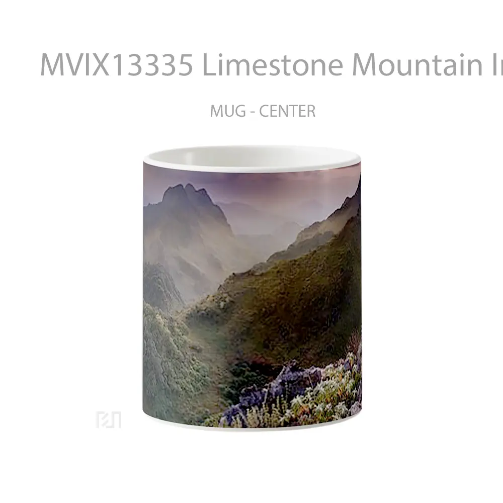 Mug Limestone Mountain In Thailand Gelas Pemandangan Alam