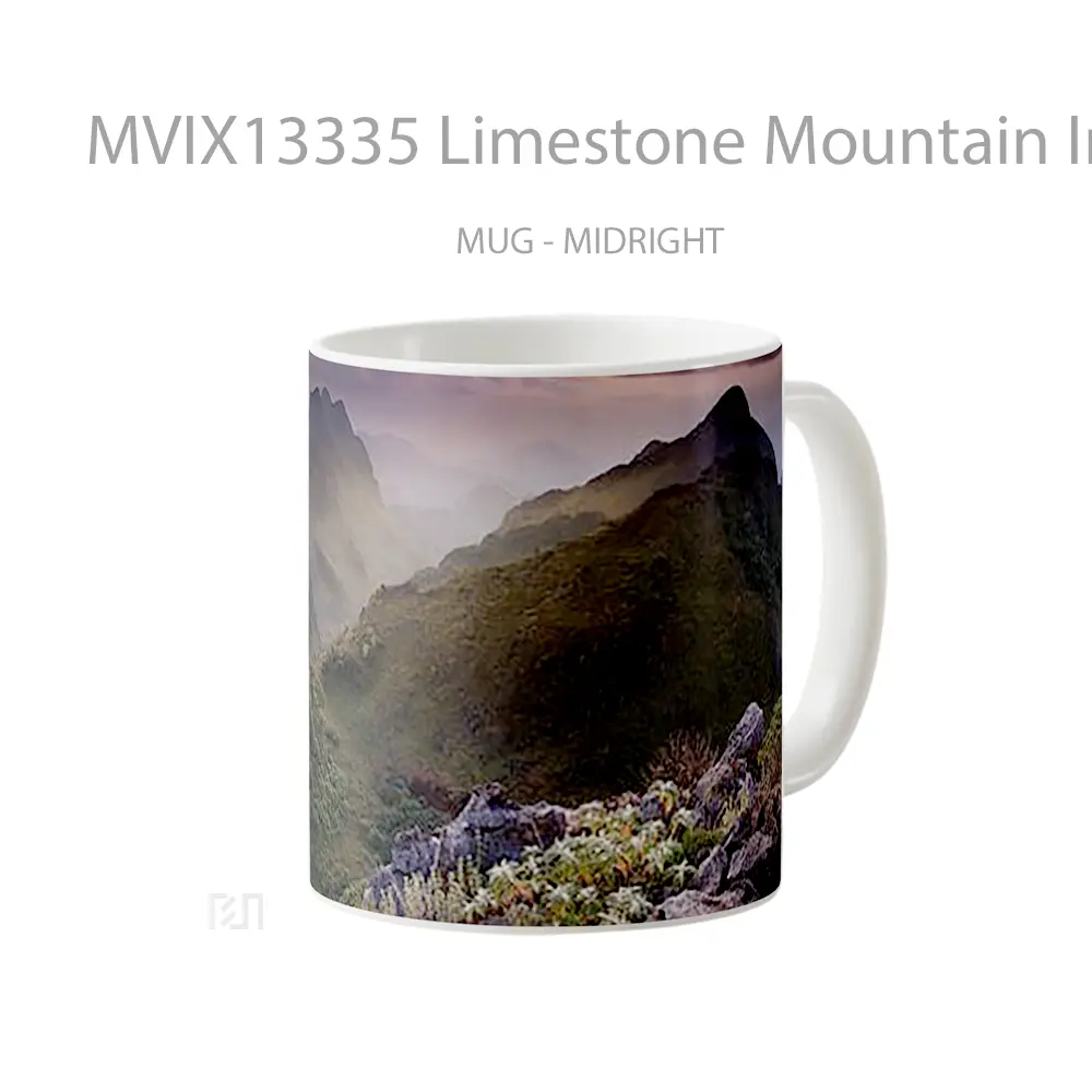 Mug Limestone Mountain In Thailand Gelas Pemandangan Alam - All-side / Desain