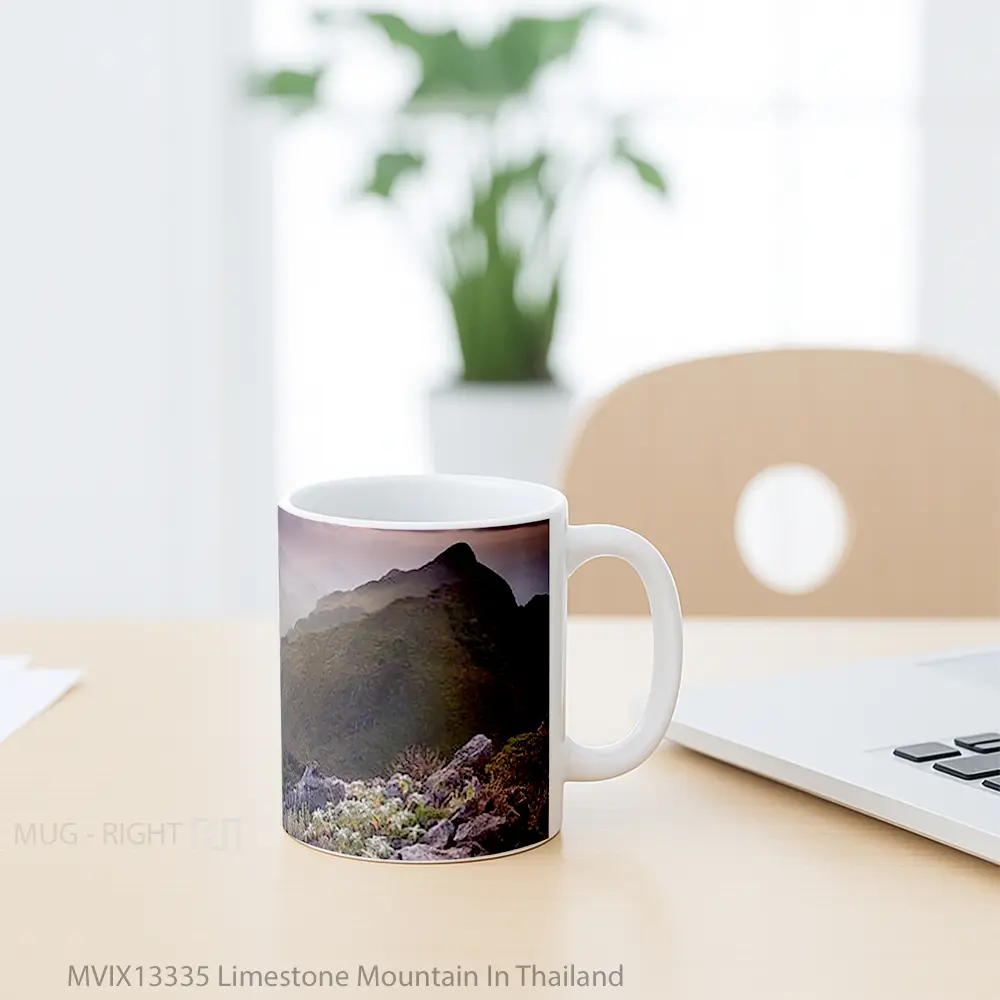 Mug Limestone Mountain In Thailand Gelas Pemandangan Alam - All-side / Desain
