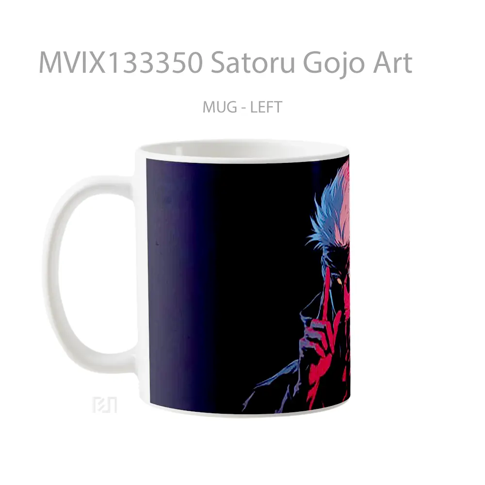 Mug Satoru Gojo Art Gelas Keramik Unik - All-side / Desain