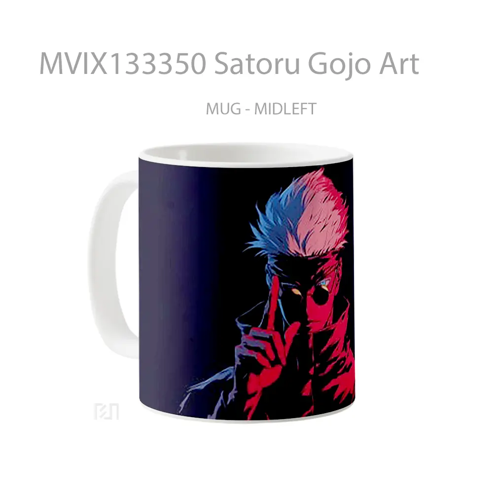 Mug Satoru Gojo Art Gelas Keramik Unik - All-side / Desain