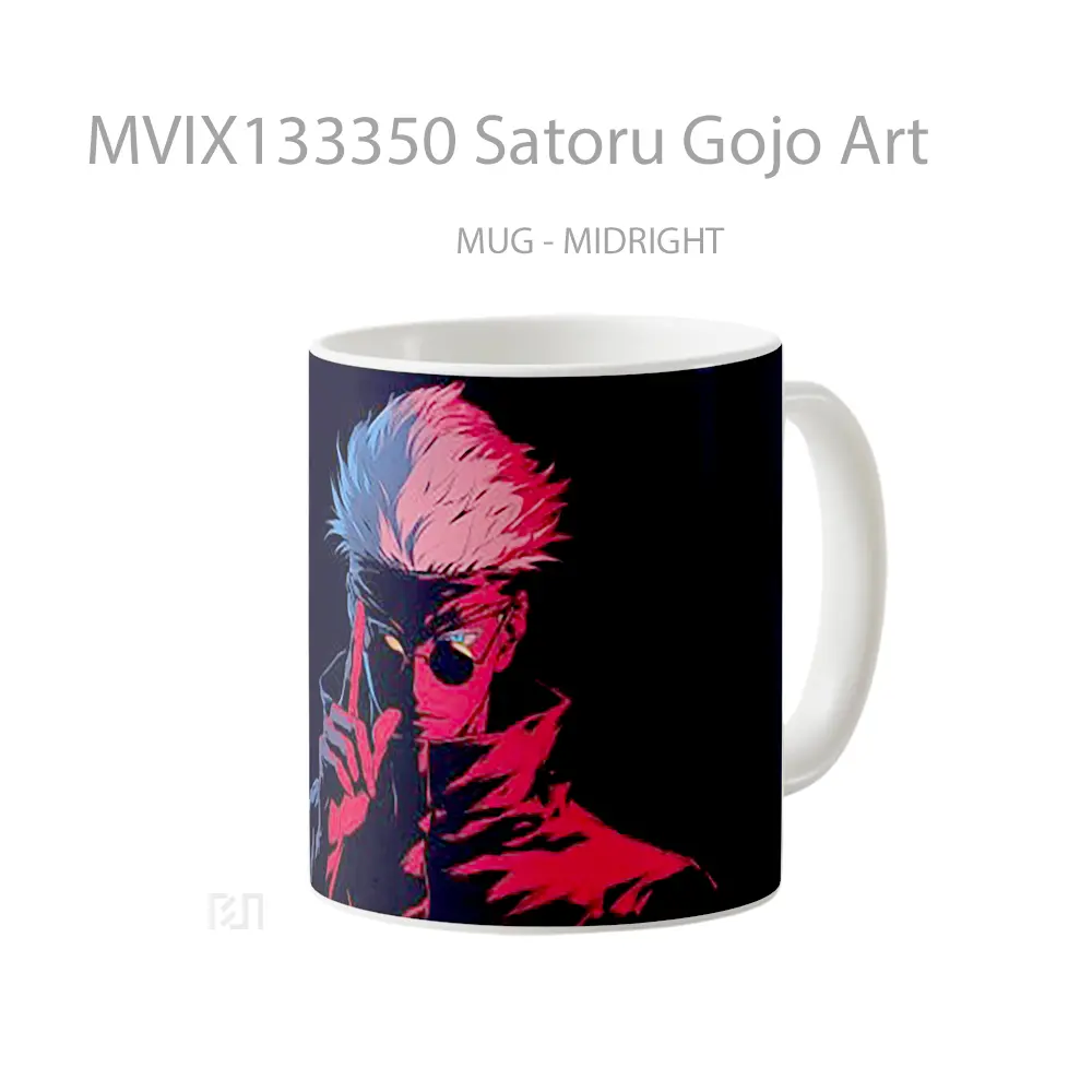 Mug Satoru Gojo Art Gelas Keramik Unik - All-side / Desain