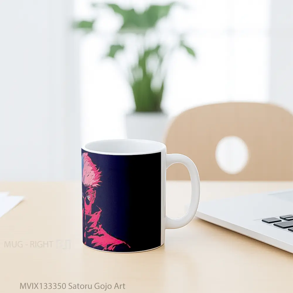 Mug Satoru Gojo Art Gelas Keramik Unik - All-side / Desain