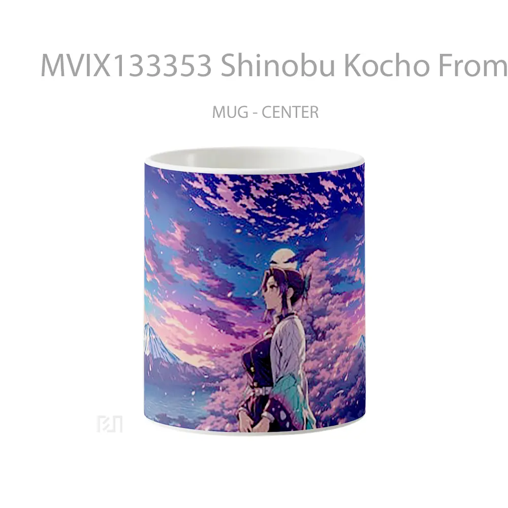 Mug Shinobu Kocho From Demon Slayer V5 Cangkir Anime