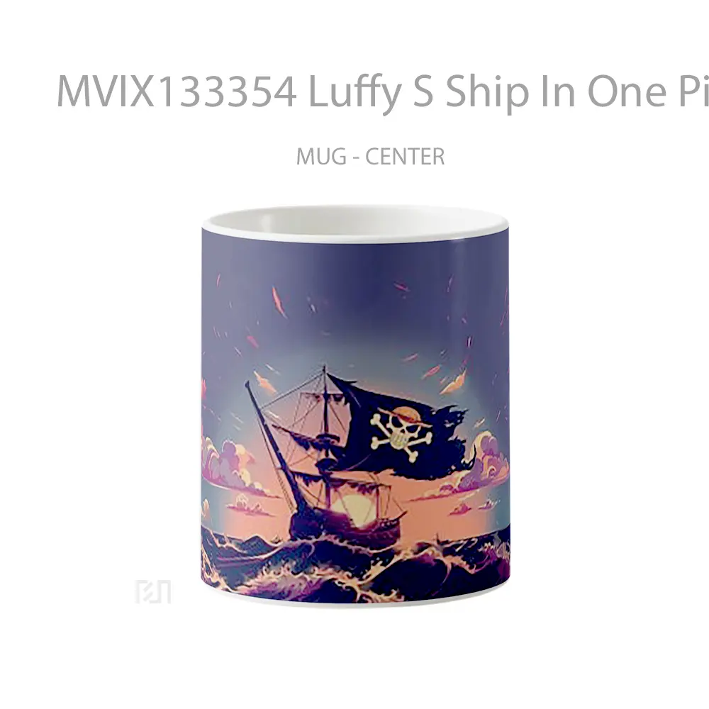 Mug Luffy S Ship In One Piece Cangkir Anime