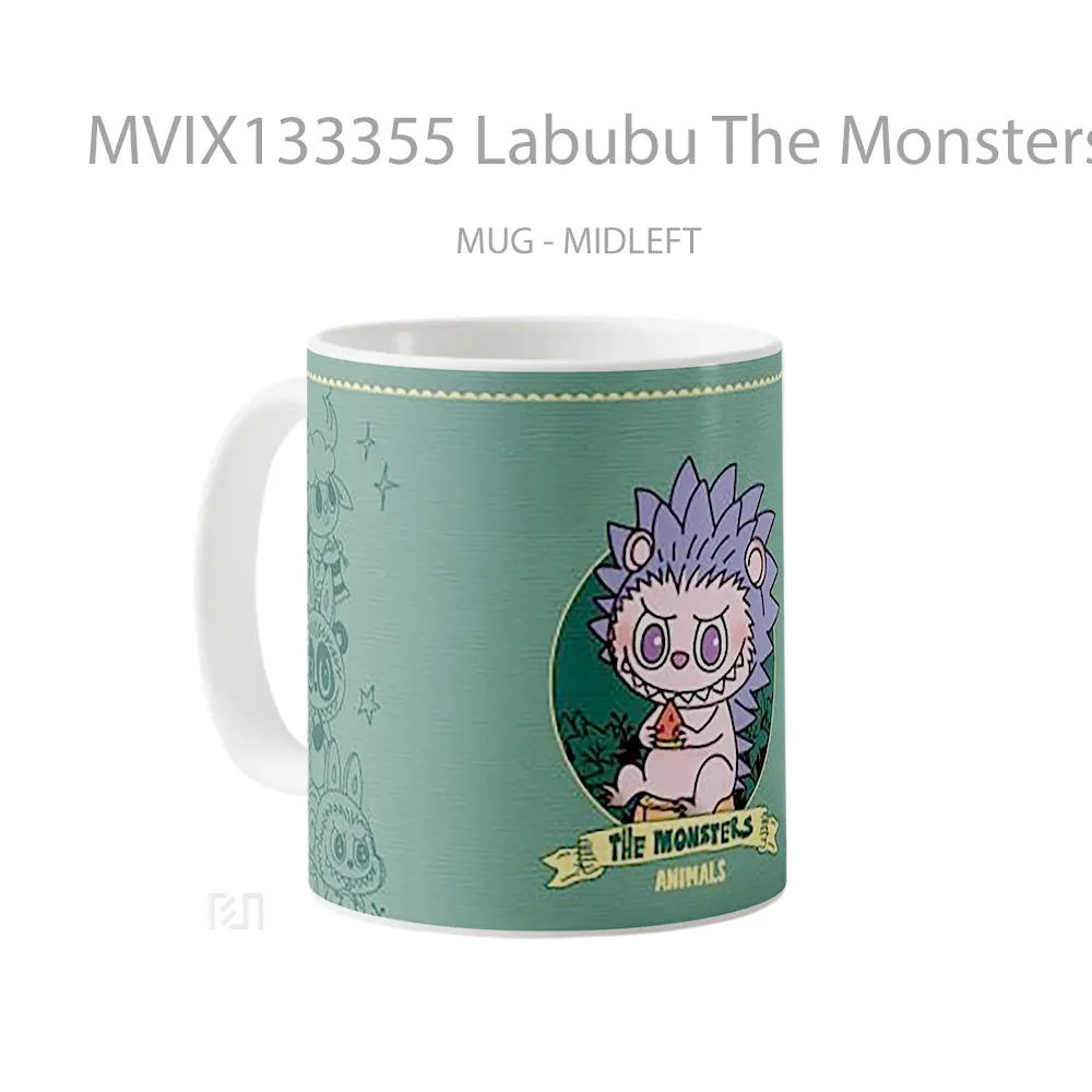 Mug Labubu The Monsters Animals Gelas Hewan Lucu - All-side / Desain
