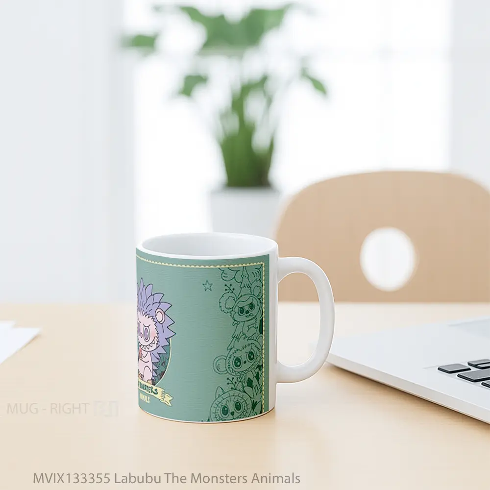 Mug Labubu The Monsters Animals Gelas Hewan Lucu - All-side / Desain