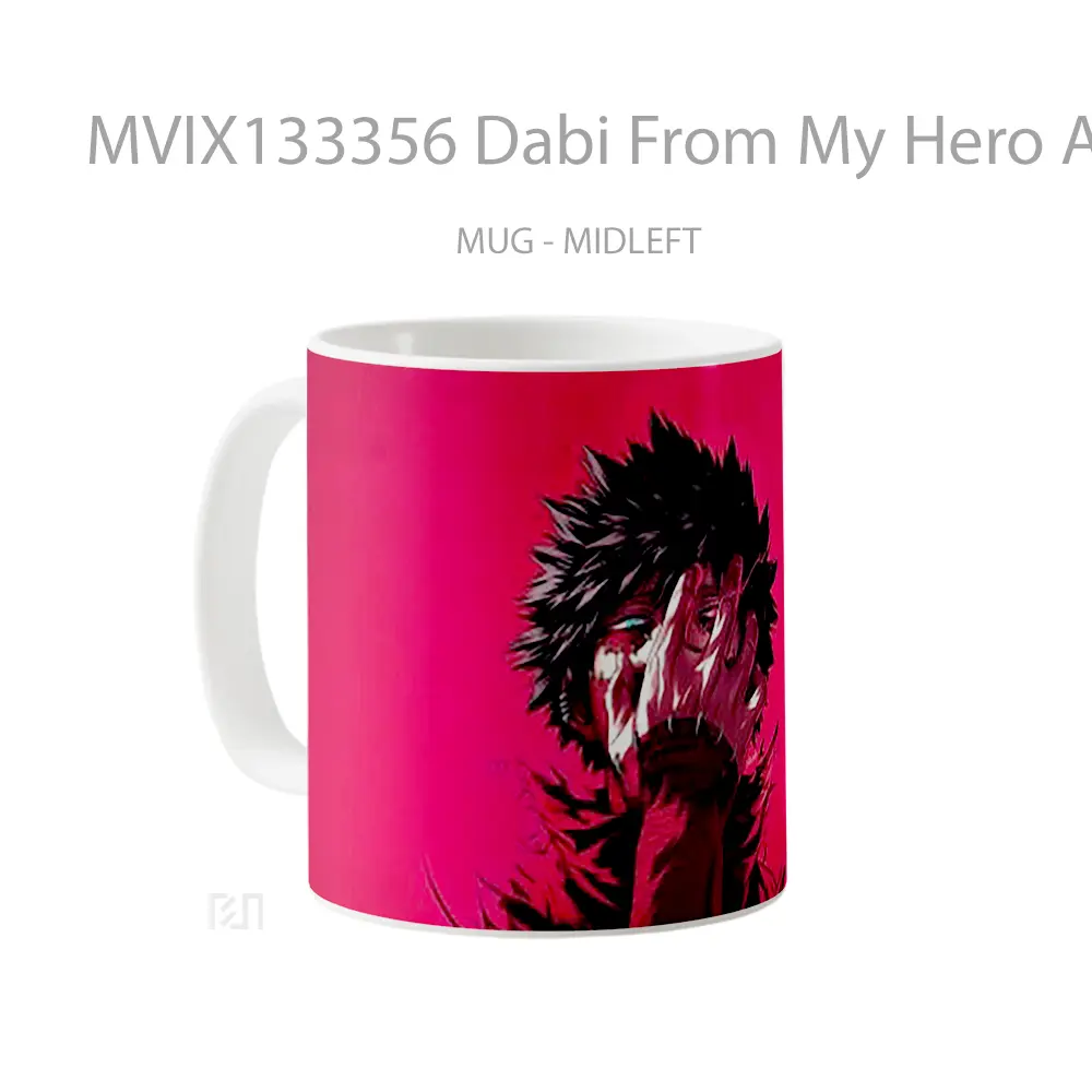 Mug Dabi From My Hero Academia V2 Cangkir Anime - All-side / Desain