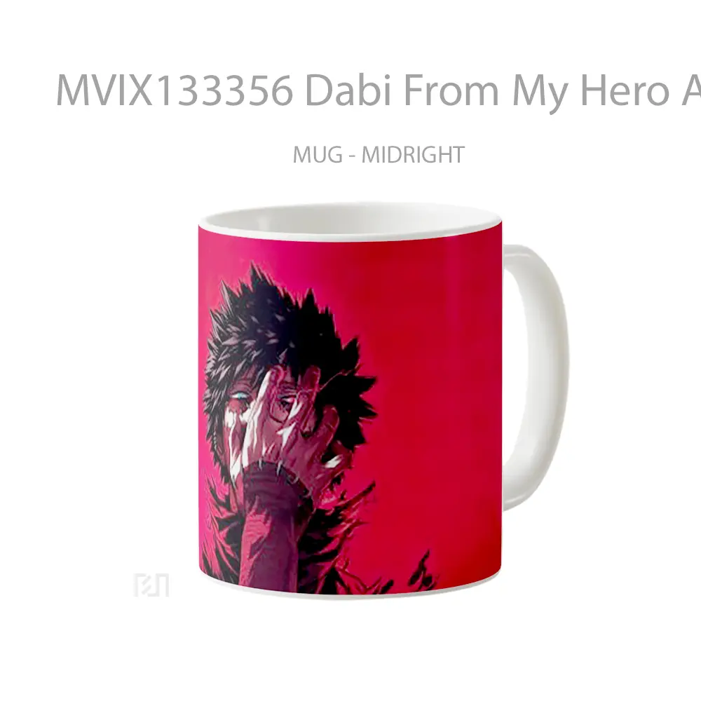 Mug Dabi From My Hero Academia V2 Cangkir Anime - All-side / Desain