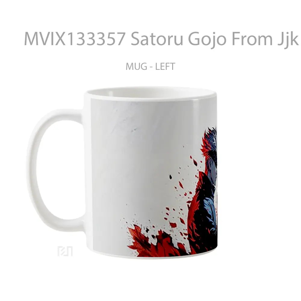 Mug Satoru Gojo From Jjk Gelas Keramik Unik - All-side / Desain