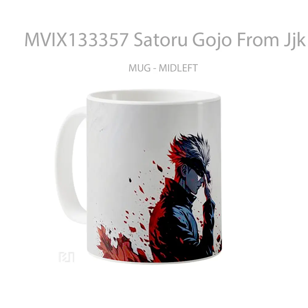 Mug Satoru Gojo From Jjk Gelas Keramik Unik - All-side / Desain