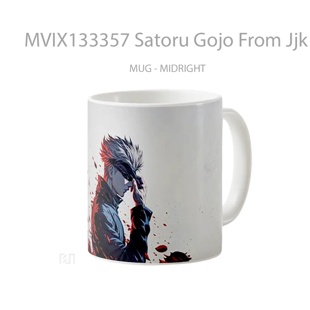 Mug Satoru Gojo From Jjk Gelas Keramik Unik - All-side / Desain