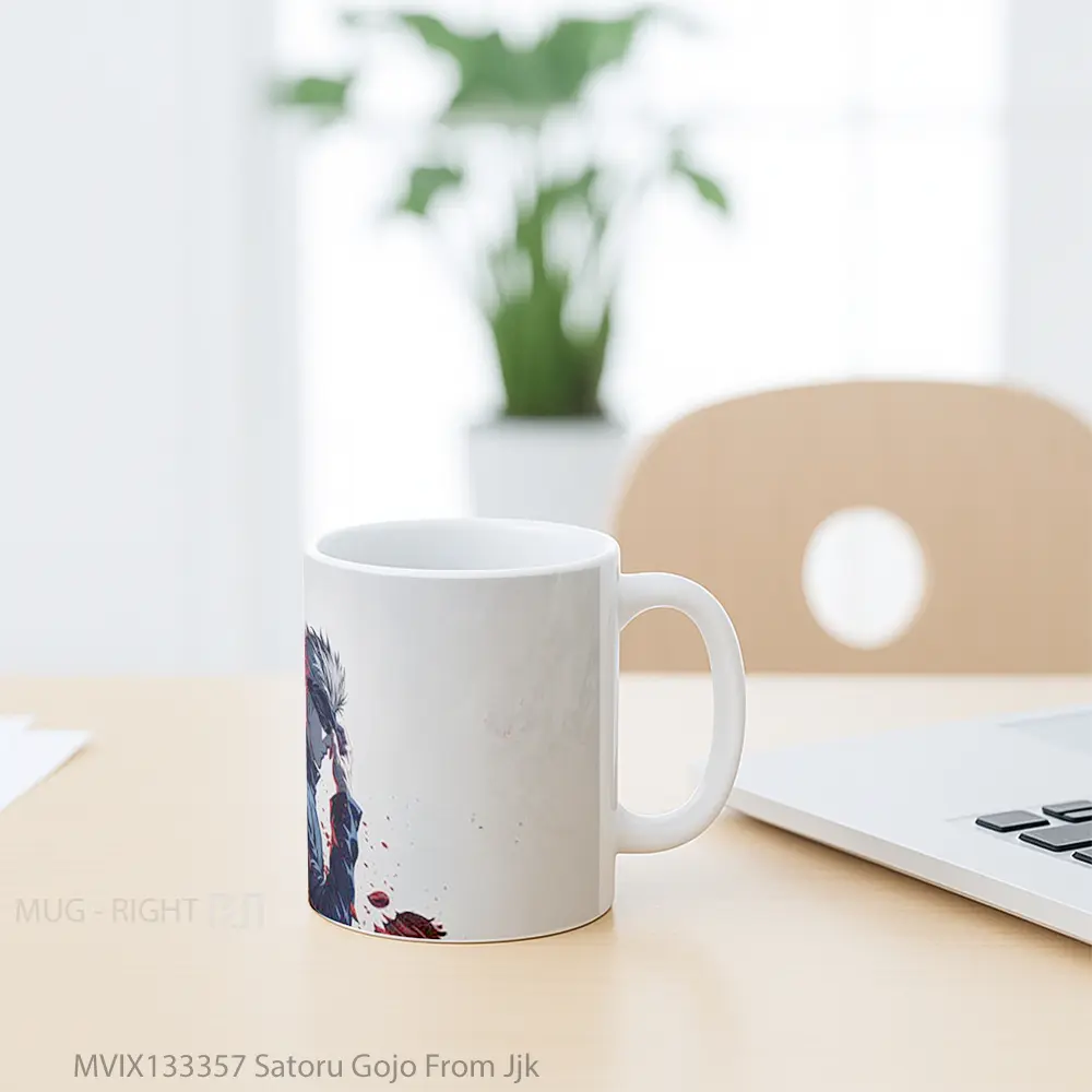 Mug Satoru Gojo From Jjk Gelas Keramik Unik - All-side / Desain
