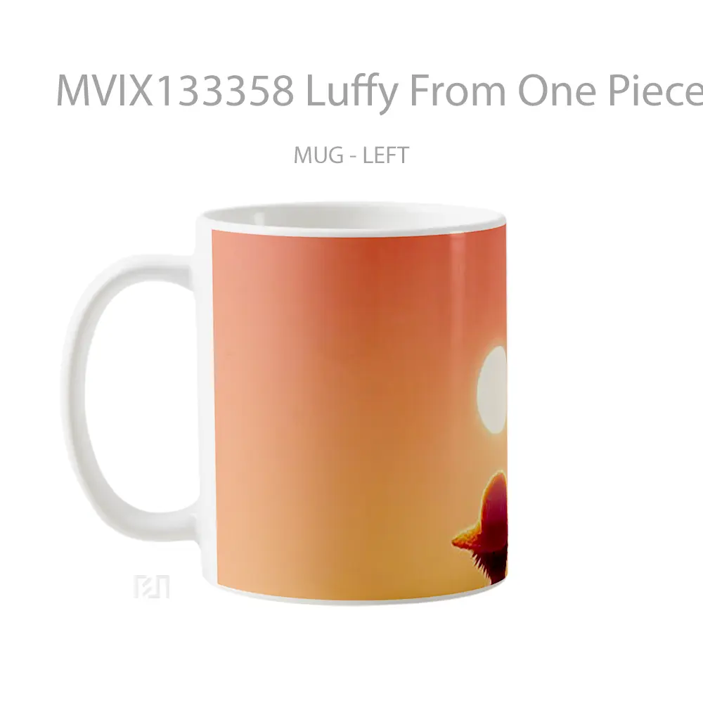 Mug Luffy From One Piece V9 Cangkir Anime - All-side / Desain