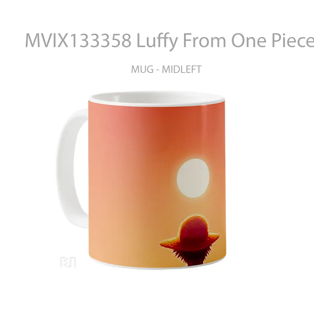 Mug Luffy From One Piece V9 Cangkir Anime - All-side / Desain