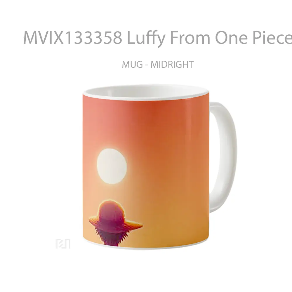 Mug Luffy From One Piece V9 Cangkir Anime - All-side / Desain