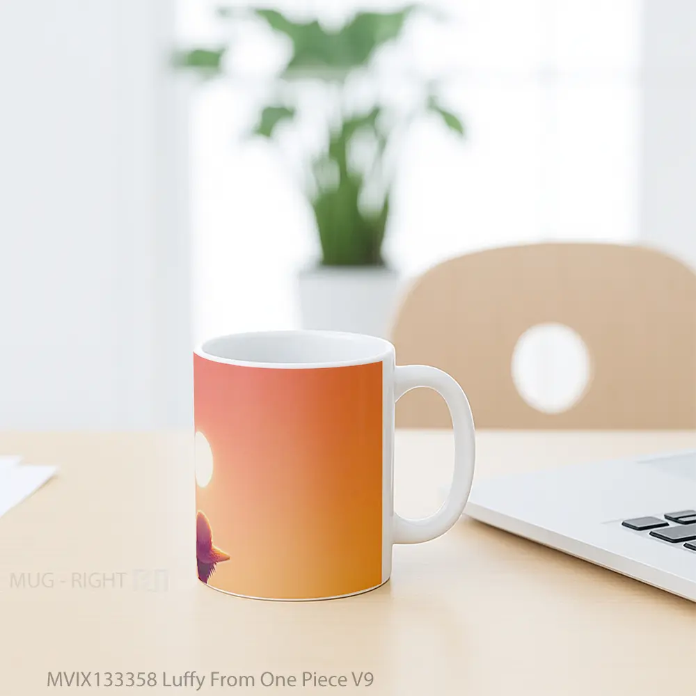 Mug Luffy From One Piece V9 Cangkir Anime - All-side / Desain