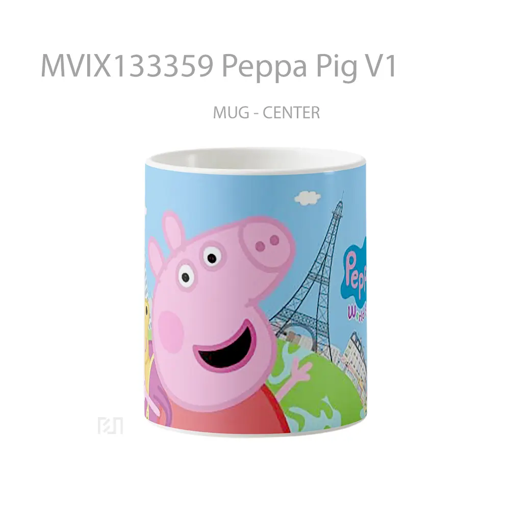 Mug Peppa Pig V1 Gelas Hewan Lucu