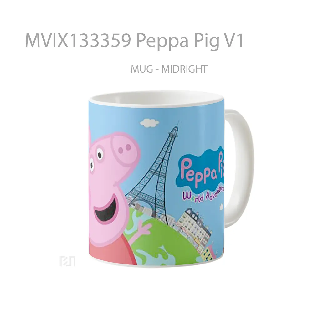 Mug Peppa Pig V1 Gelas Hewan Lucu - All-side / Desain