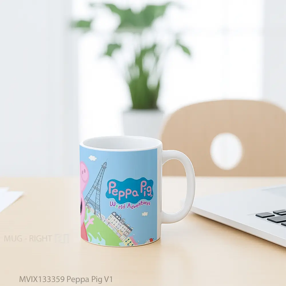 Mug Peppa Pig V1 Gelas Hewan Lucu - All-side / Desain
