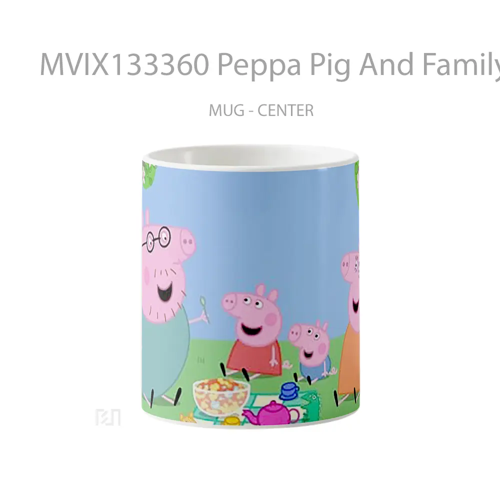 Mug Peppa Pig And Family Gelas Hewan Lucu